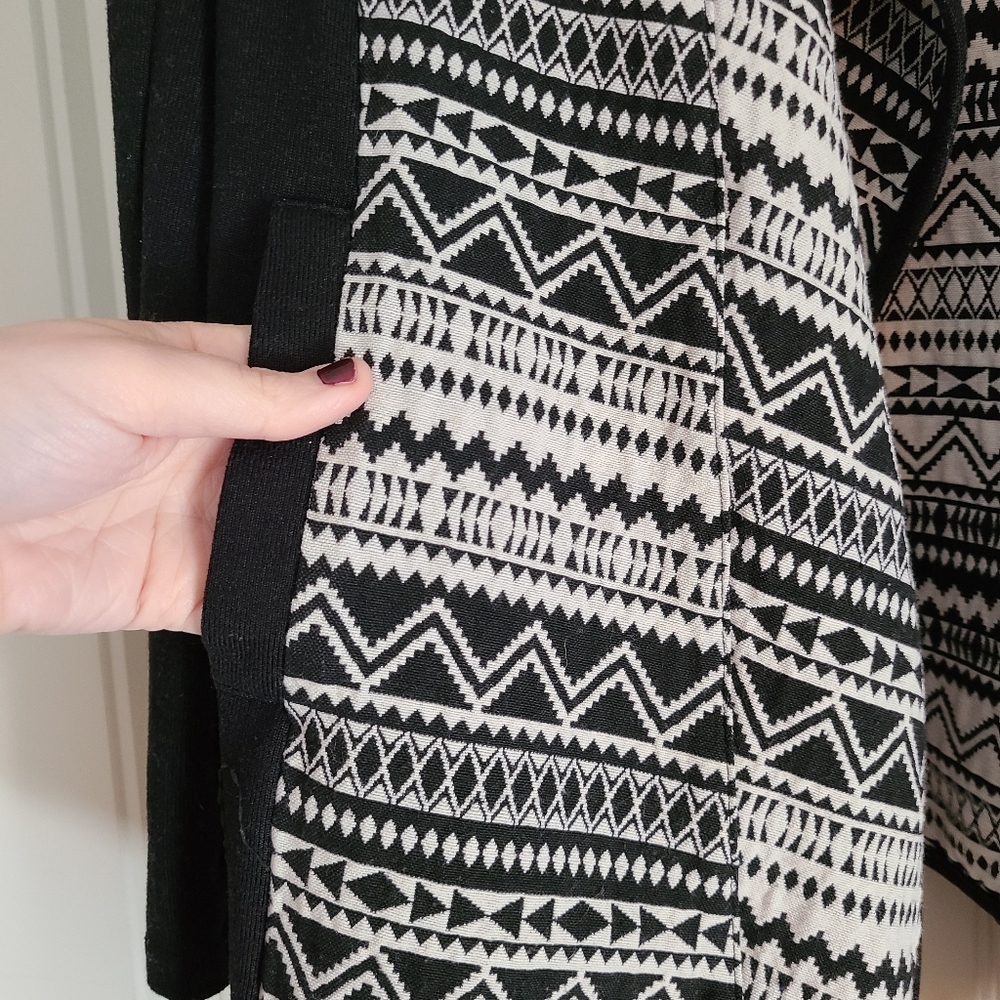Aztec Print Open Front Cardigan - image 5